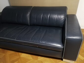 Luxusní kožená sedačka LAKE (pravá kůže) – elektrický výsuv. - 6