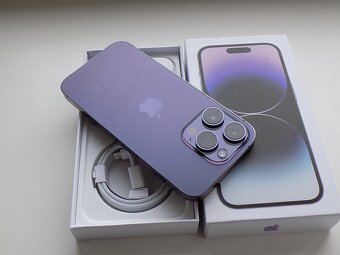 APPLE iPhone 14 Pro 256GB Deep Purple - ZÁRUKA -100% BATERIE - 6