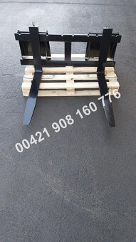 Paletovací vidle EURO, smykáč, bobek CAT, JCB, Bobcat, GEHL - 6