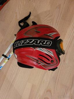 Dětské lyže Atomic 90cm + boty, hůlky, helma a brýle - 6