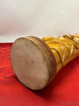 Stará,dřevěná,náboženská socha,Panna Marie - 6