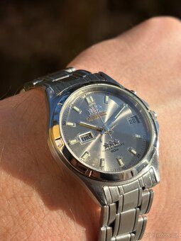 Hodinky Orient strybrny ciselnik - 6