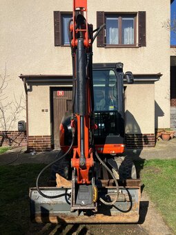 Prodám minibagr Kubota U27 s nulovým přesahem zádě - 6