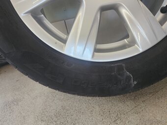 Alu Audi 7,5x16 ET 45 + pneu letní Pirelli 225/55/16 5-6 mm - 6
