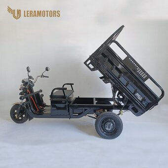 pracovní elektro tříkolka, Leramotors, 1000W, černá - 6