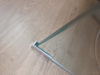 Designový noční stolek/skříňka se skleněnými bočnicemi - 6