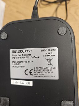 Silvercrest SND 3600 D2 skener Negativu a diapozitivu - 6