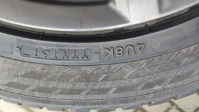 Prodám ALU kola s pneu: 205,55,R16 - 6