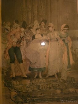 Obraz svatba Francouzského krále- Nádherný rám - 6