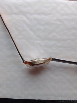 Staré funkční  pozlacené hodinky Slava automati - 6