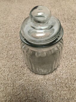 Skleněné dózy s víčkem - 6