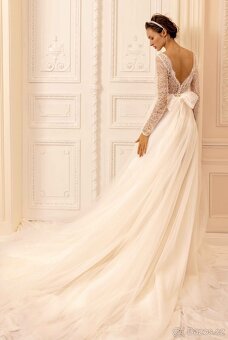 Luxusní nenošené svatební šaty, Joanna 46 EU (2 XL) - 6