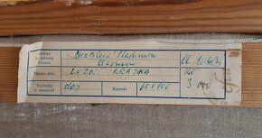 Obraz olej na plátně Vladimíra Stratilová signováno , " Luž - 6