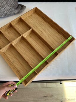 Organizér na příbory / Bambusový příborník IKEA - 6