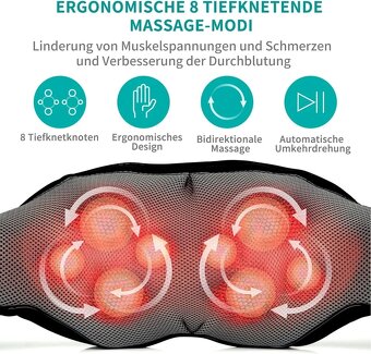 Masážní polštářek Nekteck Shiatsu - 6