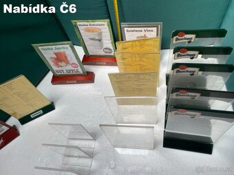 Sada stojánků a tabulek - 6