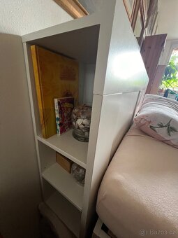 Manželská postel s úložným prostorem + roštem a matrací - 6