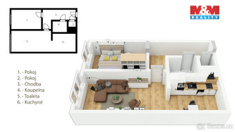 Prodej bytu 2+kk, 43 m², Kolín, ul. Podskalská - 6