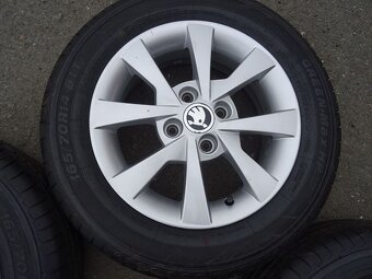Alu disky Škoda Citigo, 14", 5x112,ET 35, letní sada - 6