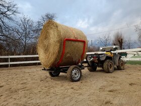 Vozík na kulaté balíky senáž seno sláma - 6