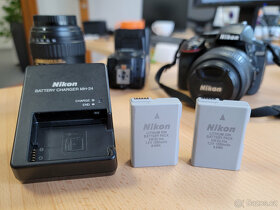 Nikon D5300, 2 objektivy, nabíječka, 2x akumulátor - 6