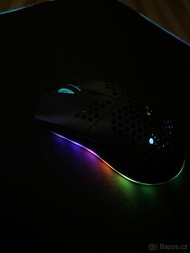 Herní podložka pod myš s LED světly + podsvícená herní myš - 6