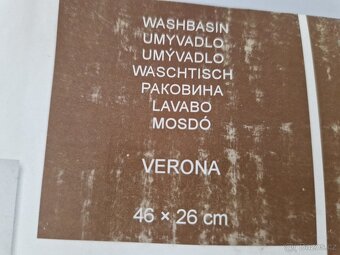 Nábytkové lité umyvadlo Naturel Verona 46x26 cm - 6