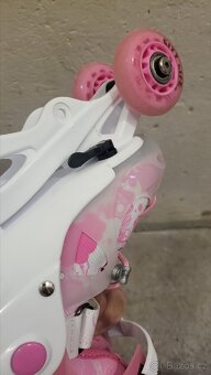 Detske kolečkové brusle RAVEN Missy 3 v 1- rúžovo-bílé - 6