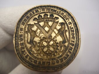 Staré knížecí cechovní pečetidlo typář cech mlynářů Krnov - 6
