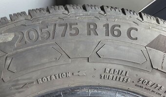 4x zimní pneu Continental VAN 205/75 r16 C dodávkové - 6