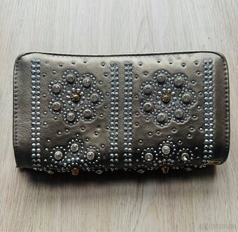 NOVÁ Dámská peněženka / psaníčko s kamínky - 6