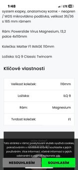 Prodám in line brusle Powerslide C8 skate 110 kolecka temer - 6