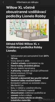 XL 180x200 ohrádka pro miminka + oboustranná podložka - 6