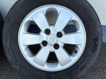 Alu kola Kia 4x100 R14, 5ks, celoroční pneu - 6