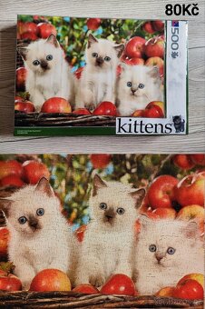 Různé puzzle 500, 1000 dílků - 6