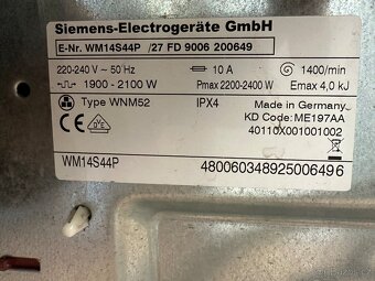 Pračka Siemens (281) - 6