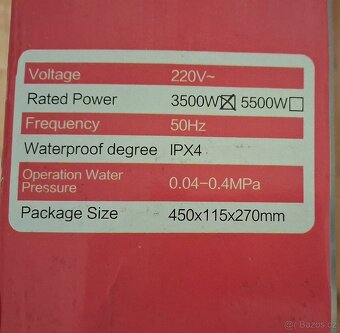 Průtokový ohřívač Beztlakový - 6