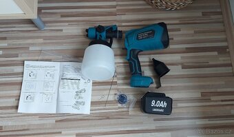 Aku stříkací pistole, pro baterie Makita 18V, nová. - 6