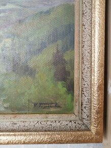 obraz - VÝHLED Z ŠIBENÍKU, olej, Vilém Topinka - 6