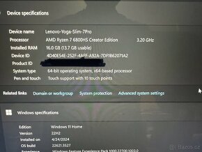 Lenovo Yoga Slim 7 Pro 16ARH7 Storm Grey celokovový - 6