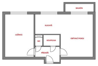 Pronájem bytu 2+kk 57 m2 Turnov - Kosmonautů - 6