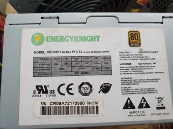 7x Zdroj, 400, 350 a 280w do PC. - Vše za 600kč - 6