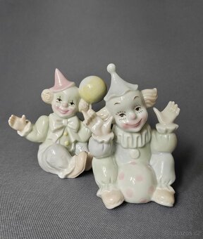 Porcelánová vintage sběratelská figurka soška klauna/šaška - 6