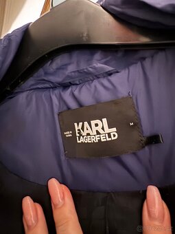 Krasný pěřový kabát Karl Lagerfeld - 6