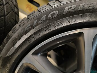 ALU kola Mercedes E 5x112 r18 Originál,zim.pneu+TPMS - 6