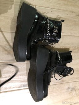 Goth punk boty na platforme 39,5 - 6