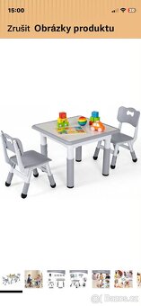 Stůl a dvě židle pro děti - 6