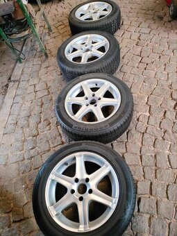 ALU kola + zimní pneu 225/55/17 5x112 ET30 - 6