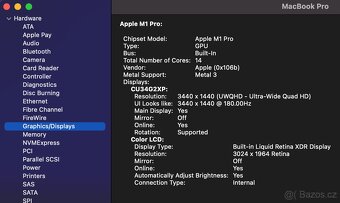 Macbook pro M1 PRO 14 , RAM 32GB, 14jádro GPU - 6
