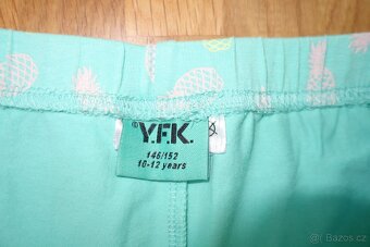 2x dívčí 3/4 legíny pro dvojčata vel.146/152 - 6